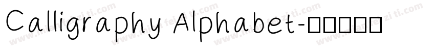 Calligraphy Alphabet字体转换